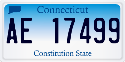 CT license plate AE17499