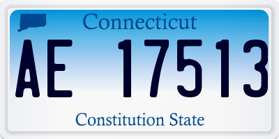 CT license plate AE17513