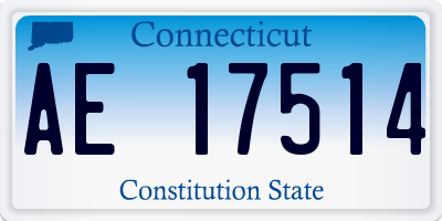 CT license plate AE17514