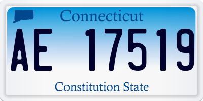 CT license plate AE17519