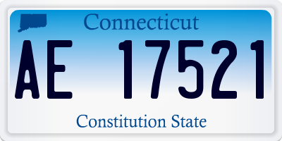 CT license plate AE17521