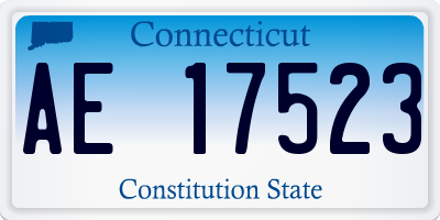 CT license plate AE17523