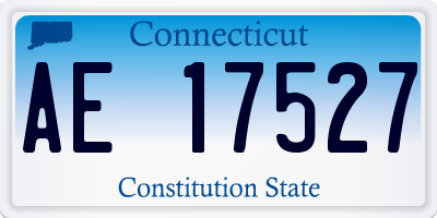CT license plate AE17527