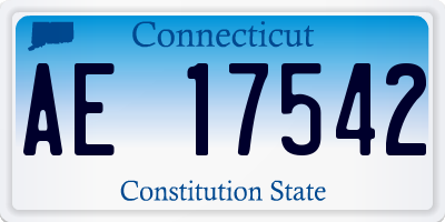 CT license plate AE17542