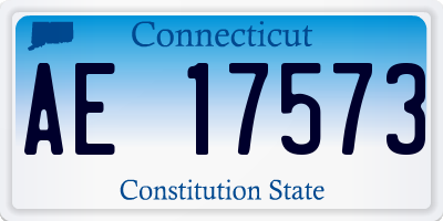 CT license plate AE17573
