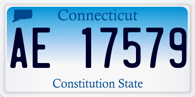 CT license plate AE17579