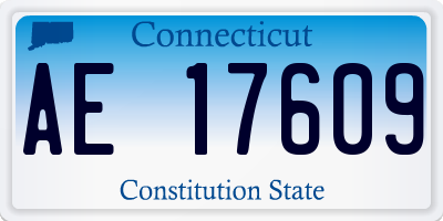 CT license plate AE17609