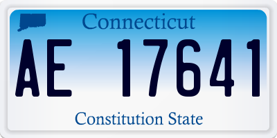 CT license plate AE17641