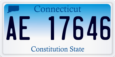 CT license plate AE17646