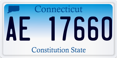 CT license plate AE17660