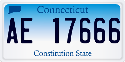 CT license plate AE17666