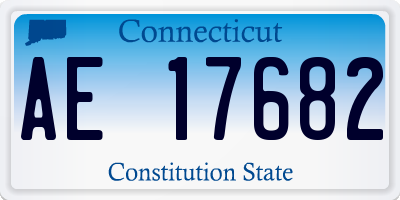CT license plate AE17682