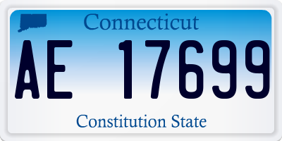 CT license plate AE17699