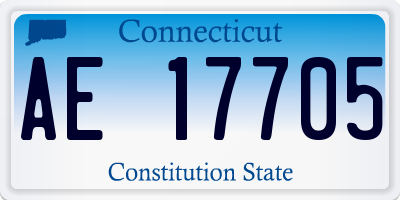CT license plate AE17705