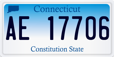 CT license plate AE17706