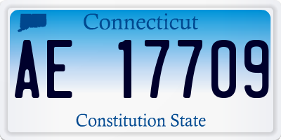 CT license plate AE17709