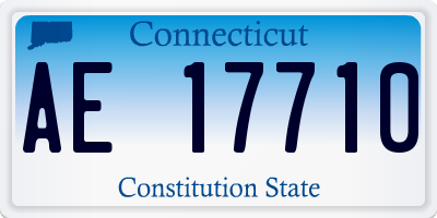 CT license plate AE17710
