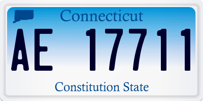CT license plate AE17711