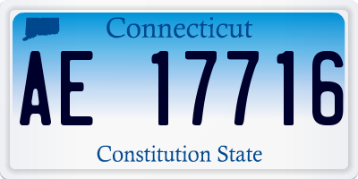 CT license plate AE17716