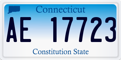 CT license plate AE17723