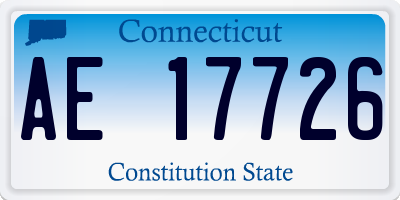 CT license plate AE17726