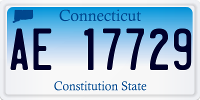 CT license plate AE17729