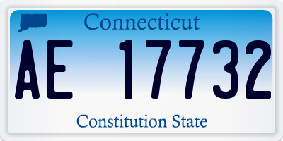 CT license plate AE17732