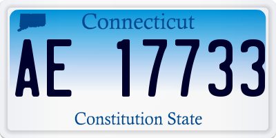 CT license plate AE17733