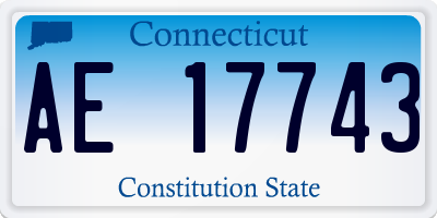 CT license plate AE17743