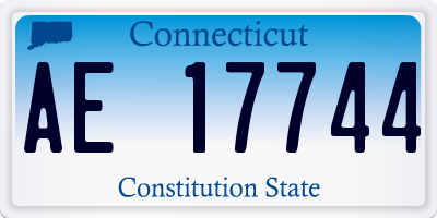 CT license plate AE17744