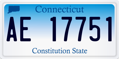 CT license plate AE17751