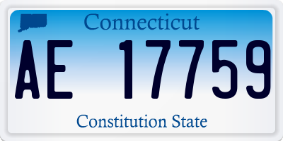CT license plate AE17759