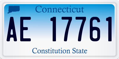 CT license plate AE17761
