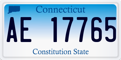 CT license plate AE17765