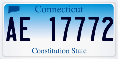 CT license plate AE17772