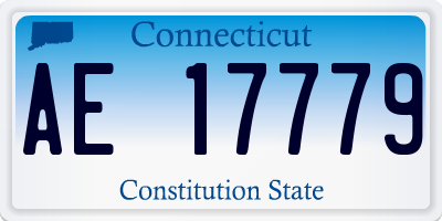 CT license plate AE17779
