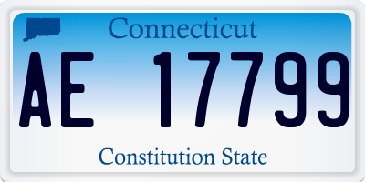 CT license plate AE17799