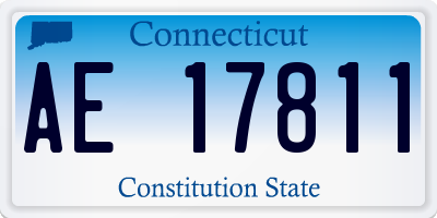 CT license plate AE17811