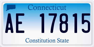 CT license plate AE17815
