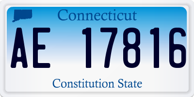 CT license plate AE17816