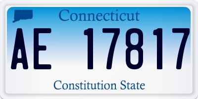 CT license plate AE17817