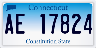 CT license plate AE17824