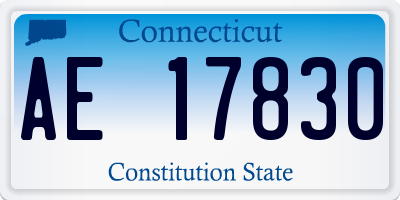CT license plate AE17830