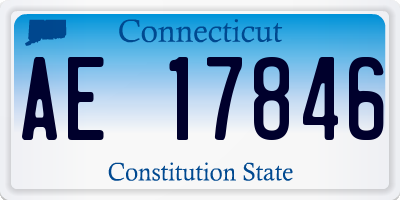 CT license plate AE17846