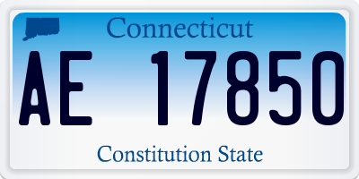 CT license plate AE17850