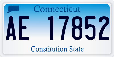 CT license plate AE17852