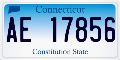 CT license plate AE17856