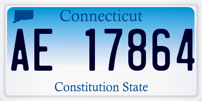 CT license plate AE17864