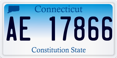 CT license plate AE17866