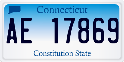 CT license plate AE17869
